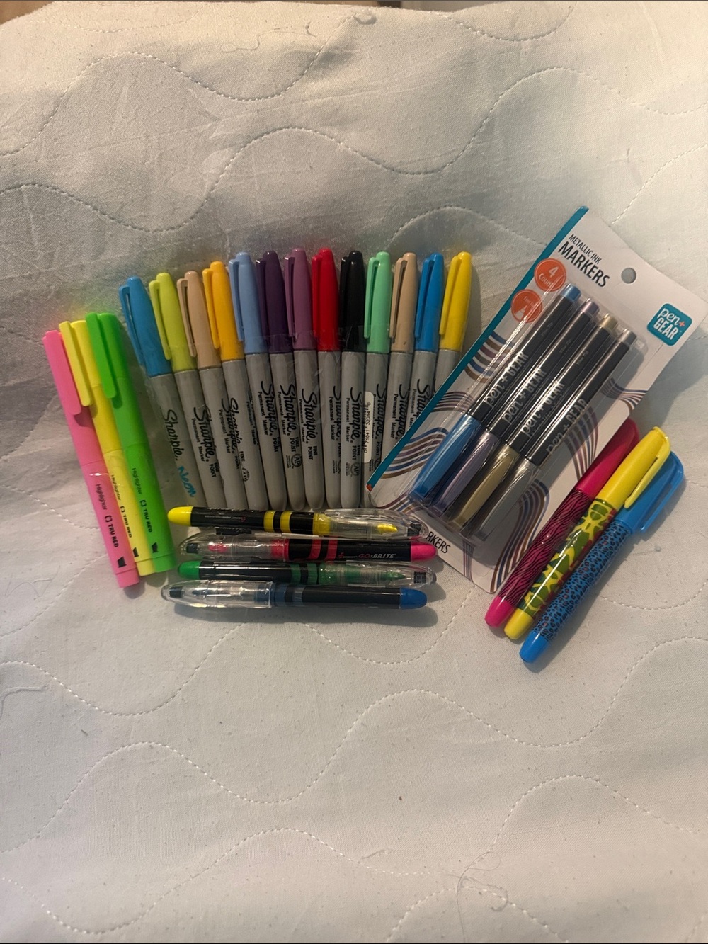 Fine Point Permanent Markers - Assorted Colors